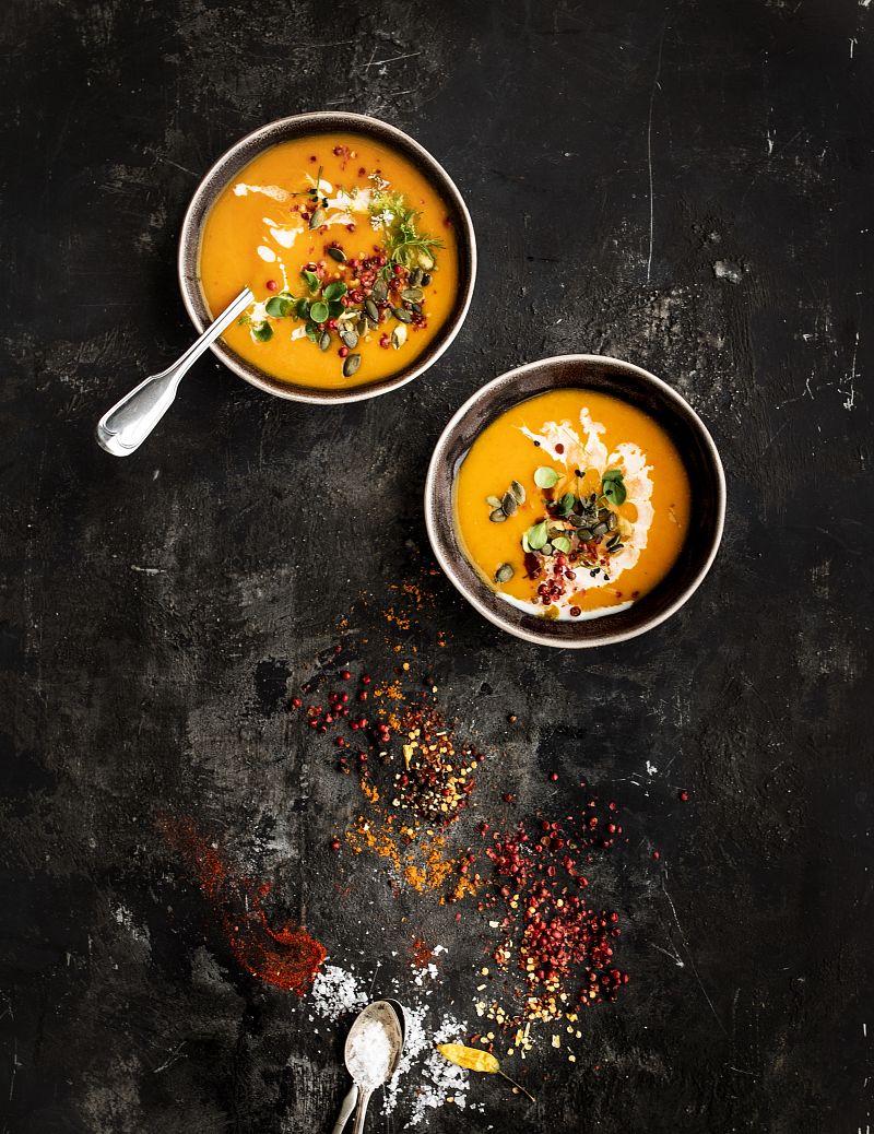 Recept: Podzimní dýňová polévka se zázvorem a chilli