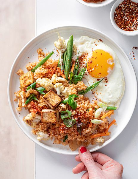 Smažená rýže s kimchi