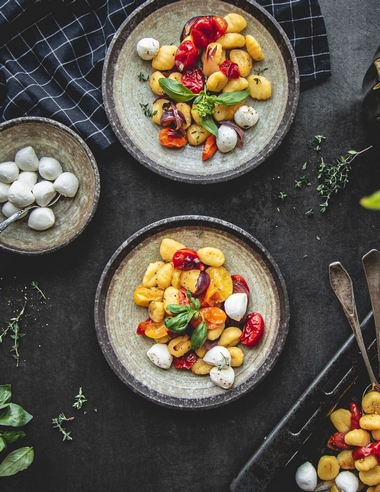 Recept: Gnocchi s pečenými rajčaty a mozzarellou